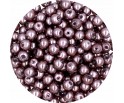 PERŁA PERŁY PEREŁKI SZKLANE 6mm brązowy jasny 30sz