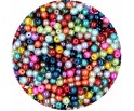 KORALIKI PERŁA PERŁY PEREŁKI KULECZKI SZKLANE 4mm MIX 50szt