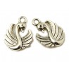 ZAWIESZKA metalowa ŁABĘDŹ 17mm 3szt CHARMS