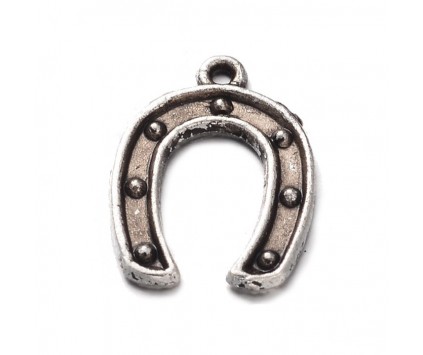 Zawieszka metal Podkowa 16mm CHARMS 10szt