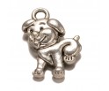 Zawieszka metalowa PIESEK 17mm CHARMS 3szt