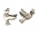 Zawieszka metal Ptaki 22x15mm metalowa CHARMS 4szt