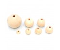 Koraliki Kule Drewniane Surowe DECOUPAGE 8mm 10szt