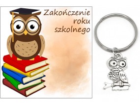 Brelok Sowa Prezent Zakończenie Roku Klasa Uczeń