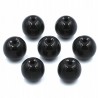 Koraliki szklane powlekane 8mm czarne 14szt