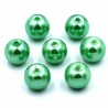 PERŁY SZKLANE perła szklana 8mm zielone 14szt