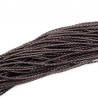 RZEMIEŃ PLECIONY 3mm BRĄZOWY C. 1metr