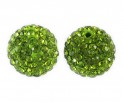KORALIKI SHAMBALLA kula 10mm k. oliwkowy
