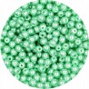 PERŁA PERŁY PEREŁKI SZKLANE 4mm zielone 50 sztuk
