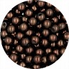 PERŁA PERŁY PEREŁKI SZKLANE 6mm brązowe 30 sztuk