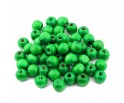 KORALIKI DREWNIANE DREWNO ZIELONY 10mm 50szt KULA