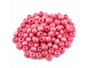 KORALIKI DREWNIANE DREWNO RÓŻOWY J 8mm 100szt KULE