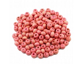 KORALIKI DREWNIANE DREWNO RÓŻ JASNY 6mm 150szt