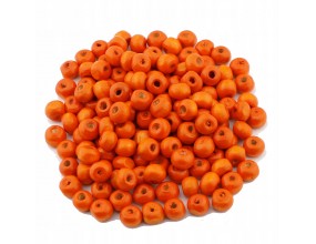 KORALIKI DREWNIANE DREWNO POMARAŃCZ 6mm 150szt