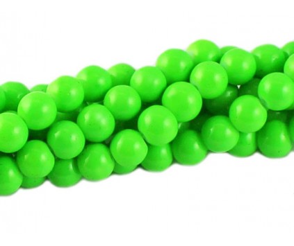 KORALIKI SZKLANE POWLEKANE sznur 8mm 50 sztuk kula