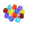 KOSTKI DO GRY Koraliki 8x8x8mm mix kolorów 10szt.