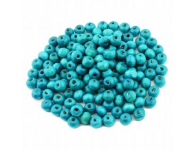 KORALIKI DREWNIANE DREWNO NIEBIESKI 6mm 150szt