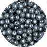 PERŁA PERŁY PEREŁKI SZKLANE 6mm siwy 30 sztuk