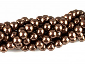 PERŁY SZKLANE PERŁA SZNUR 8mm koraliki 55 szt.
