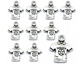 ZAWIESZKI CHARMS KOSZULKA PIŁAKRSKA ZAWIESZKA WISIOREK BRELOKA 18,5mm 12sz