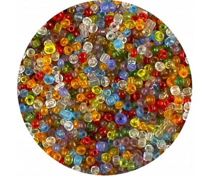 KORALIKI DROBNE SZKLANE SEEDS 2mm 30 gram MIX