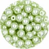 PERŁA PERŁY PEREŁKI SZKLANE 6mm zielony j. 30sztuk