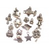 ZAWIESZKI MIX SREBRO ANTYCZNE od 10 do 25 mm 10szt
