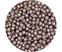 PERŁA PERŁY PEREŁKI SZKLANE 4mm brąz jasny 50sztuk