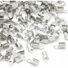 KOŃCÓWKA ZAKOŃCZENIE SZNURKA 6x3mm k.srebrny 50szt