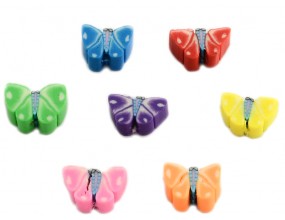KORALIKI FIMO MOTYLKI MASA FIMO 10x7mm mix 4szt