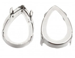 OPRAWA DO KABOSZONÓW 18x13mm ŁZA ŁEZKA 2 sztuki