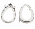 OPRAWA DO KABOSZONÓW 18x13mm ŁZA ŁEZKA 2 sztuki