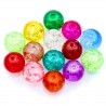 Koraliki szklane Crackle 8mm mix 50 sztuk HURT