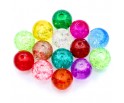 Koraliki szklane Crackle 8mm mix 50 sztuk HURT