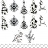 ZAWIESZKI CHARMS DO BRANSOLETEK PREZENT NA ŚWIĘTA MIKOŁAJKI ZESTAW 12+12