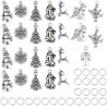 ZAWIESZKI CHARMS DO BRANSOLETEK PREZENT NA ŚWIĘTA MIKOŁAJKI ZESTAW 25+25