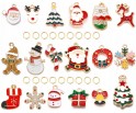 ZAWIESZKI CHARMS DO BRANSOLETEK PREZENT NA ŚWIĘTA MIKOŁAJKI ZESTAW 18+18