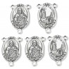 ŁĄCZNIKI DO RÓŻAŃCA MEDALIK MARYJA MATKA BOSKA JEZUS 25mm RÓŻANIEC 4szt
