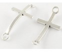 DUŻE KRZYŻYKI ŁĄCZNIKI NA BRANSOLETKĘ KRZYŻE ŁĄCZNIK NA RÓŻANIEC 42mm 2szt