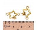 ŁĄCZNIK DO BRANSOLETEK OZDÓB GWIAZDKA GWIAZDA ŚWIĘTA MIKOŁAJKI 18,5mm 5szt