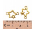 ŁĄCZNIK DO BRANSOLETEK OZDÓB GWIAZDKA GWIAZDA ŚWIĘTA MIKOŁAJKI 18,5mm 5szt