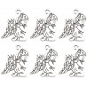ZAWIESZKI CHARMS ANIOŁKI ANIOŁ ŚWIĘTA MIKOŁAJ KOMUNIA OZDOBA 23,5mm 6szt