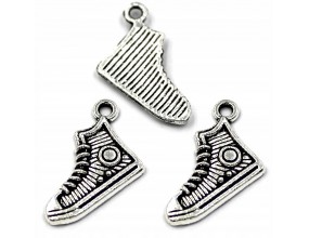 Zawieszka metalowa charms BUT BUCIK TRAMPEK 12x16mm 3szt