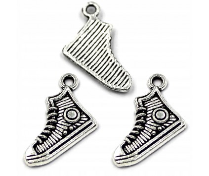 Zawieszka metalowa charms BUT BUCIK TRAMPEK 12x16mm 3szt