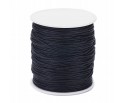 Sznurek Jubilerski Bawełna Bawełniany Woskowany Czarny 1mm 10m