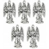 Zawieszka Aniołek ANIOŁ Charms Święta Mikołajki Wigilia 25x14mm Metal 5szt