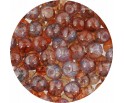 Koraliki Szklane Marmurki Mleczne Brązowe Kulki 8mm 50szt