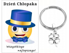 Brelok Breloczek Dzień Chłopaka Pasowanie Klasa Szkoła Pamiątka Koniczyna