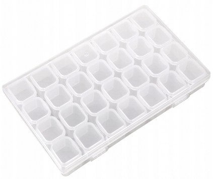 Organizer Pudełko na Drobne Koraliki Drobiazgi 8w1