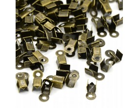 Końcówka zakończenie sznurka 9x3mm 50szt Złoty Ant